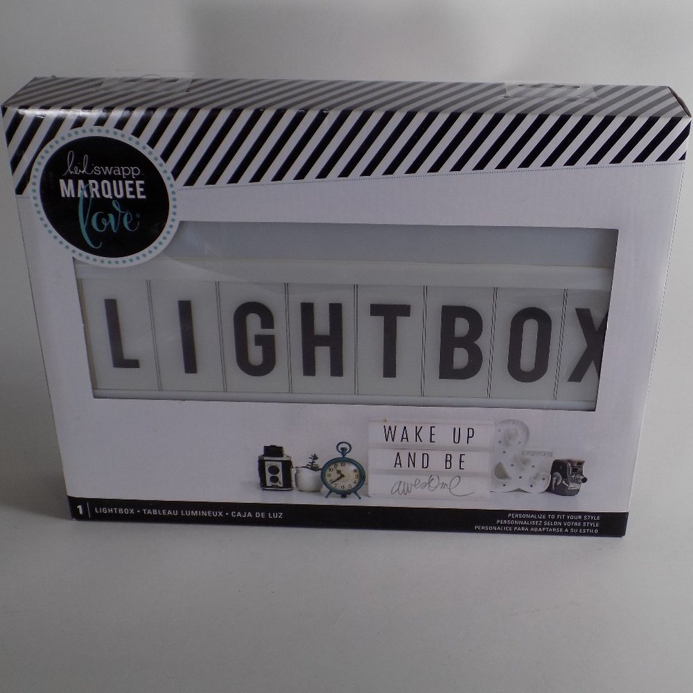 NEW Heidi Swapp Marquee Love Lightbox 312876 Light Up Decor Personalization